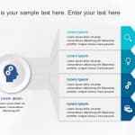 Free Four Step Sub Heading Diagram PowerPoint Template