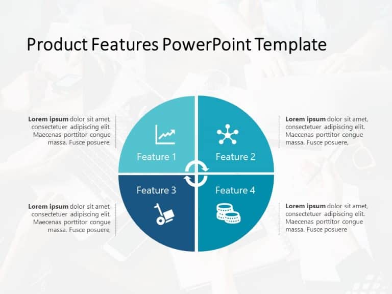 Product Features 6 PowerPoint Template & Google Slides Theme