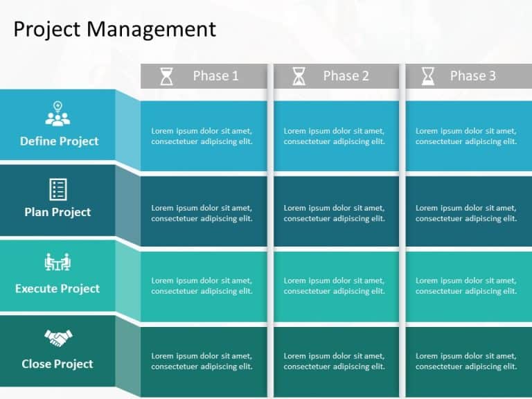 Project Management Lifecycle PowerPoint Template