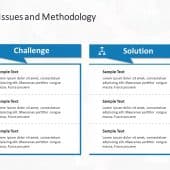 2 Steps Challenges and Solution PowerPoint Template