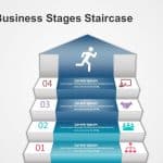 4 Business Stages Diagram PowerPoint Template & Google Slides Theme