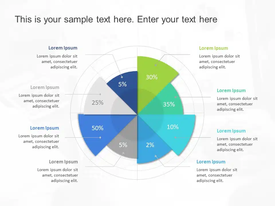 Corporate Market Share Comparison Diagram PowerPoint Template & Google Slides Theme