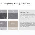 4 Steps Quadrant Strategy PowerPoint Template