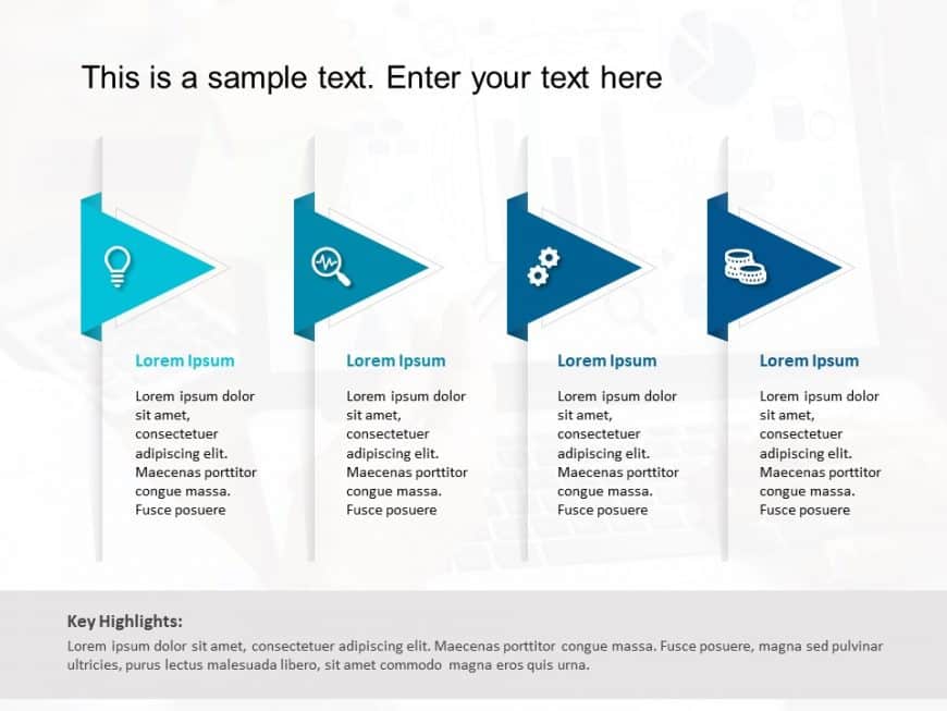 Triangle Text Box 2 PowerPoint Template