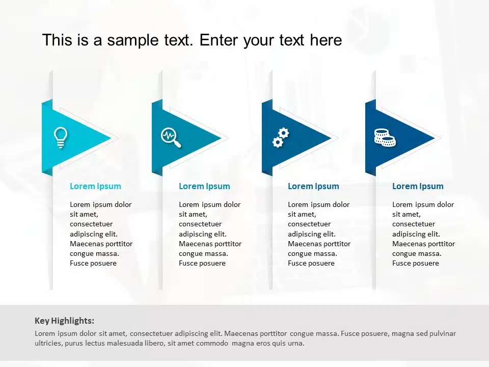 Triangle Text Box 2 PowerPoint Template & Google Slides Theme