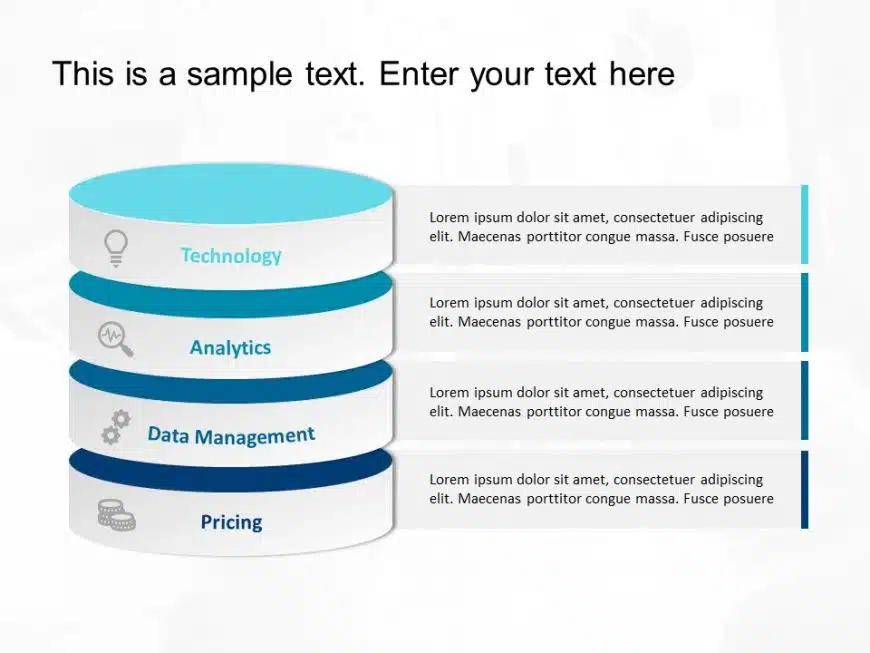 Segmented Cylinder Diagram PowerPoint Template