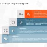 4 Step Staircase Diagram PowerPoint Template & Google Slides Theme