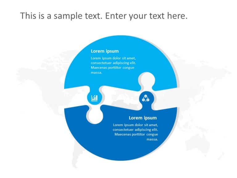 2 Steps Roadmap PowerPoint Template