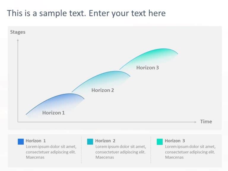 3 Steps Horizon PowerPoint Template & Google Slides Theme