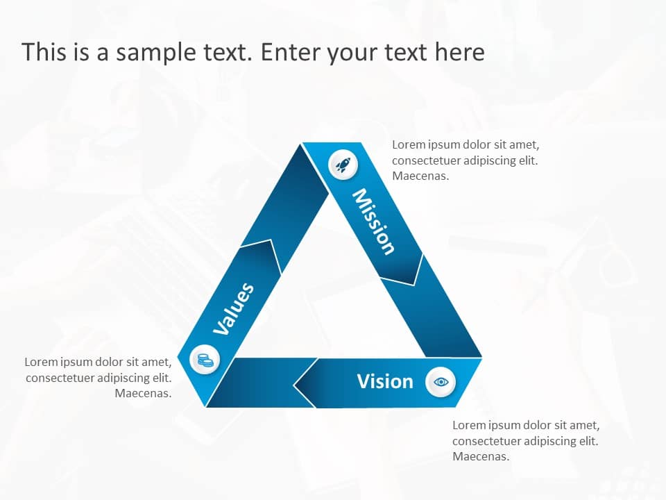 Free 3 Steps Triangle 8 PowerPoint Template