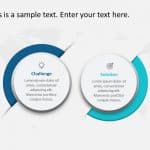 2 Steps Challenges and Solution PowerPoint Template & Google Slides Theme