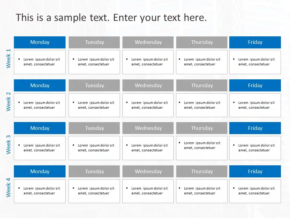 Onboarding Or Training Schedule PowerPoint Template & Google Slides Theme