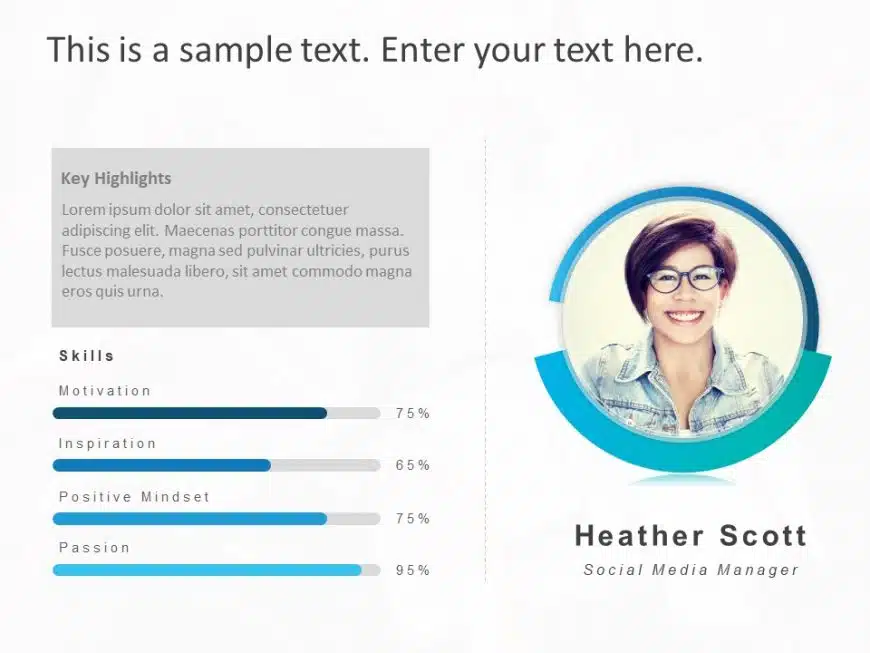 Employee Profile 8 PowerPoint Template