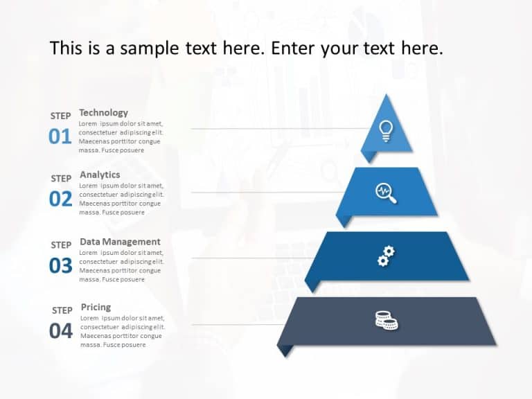 Segmented Triangle Strategy PowerPoint Template