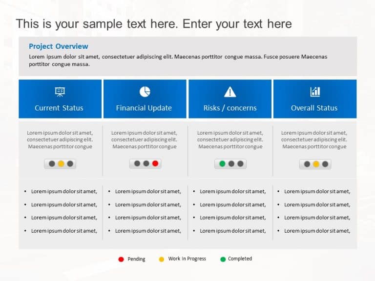 Project Status 8 PowerPoint Template & Google Slides Theme