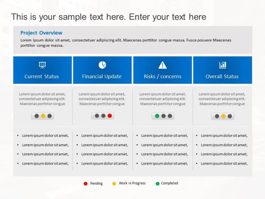 Project Status 8 PowerPoint Template