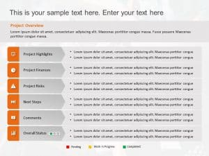 Project Status 9 PowerPoint Template | SlideUpLift