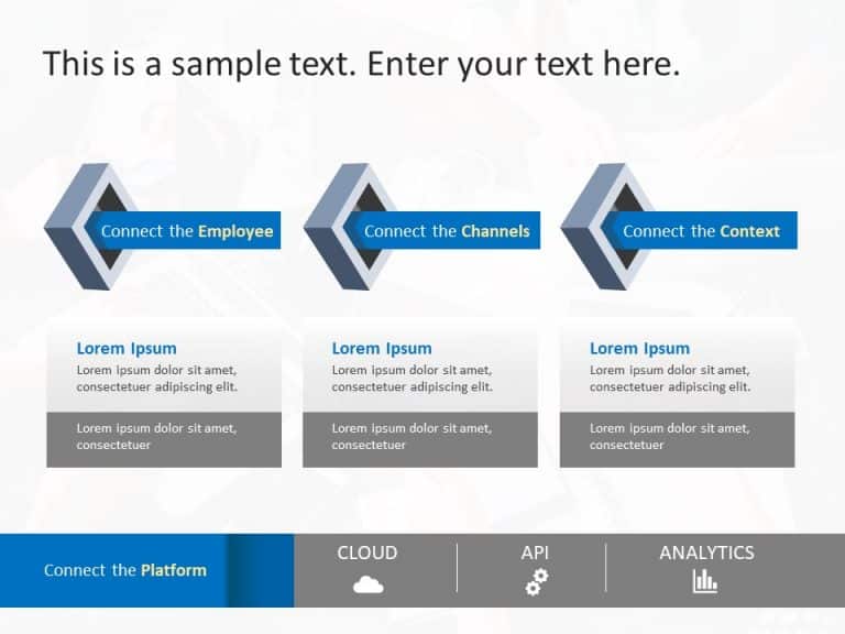 3 Steps Business Strategy 2 PowerPoint Template & Google Slides Theme