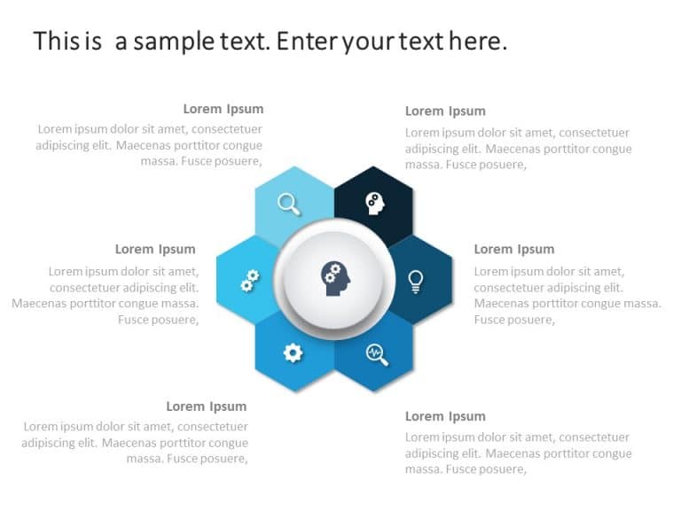 Free Hexagon Brainstorming PowerPoint Template