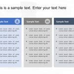 3 Textbox Diagram PowerPoint Template & Google Slides Theme