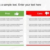 Arrows Pros and Cons 2 PowerPoint Template