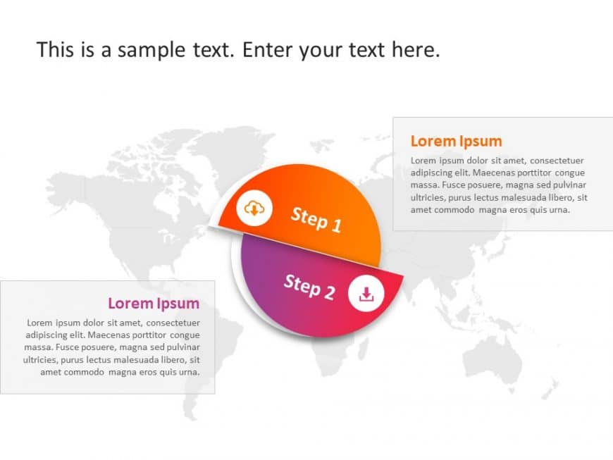 2 Steps Business 5 PowerPoint Template