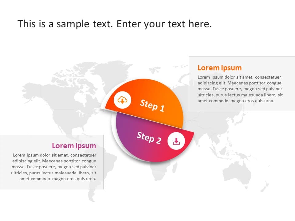 2 Steps Business 5 PowerPoint Template