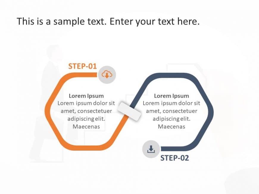 2 Steps Business 7 PowerPoint Template