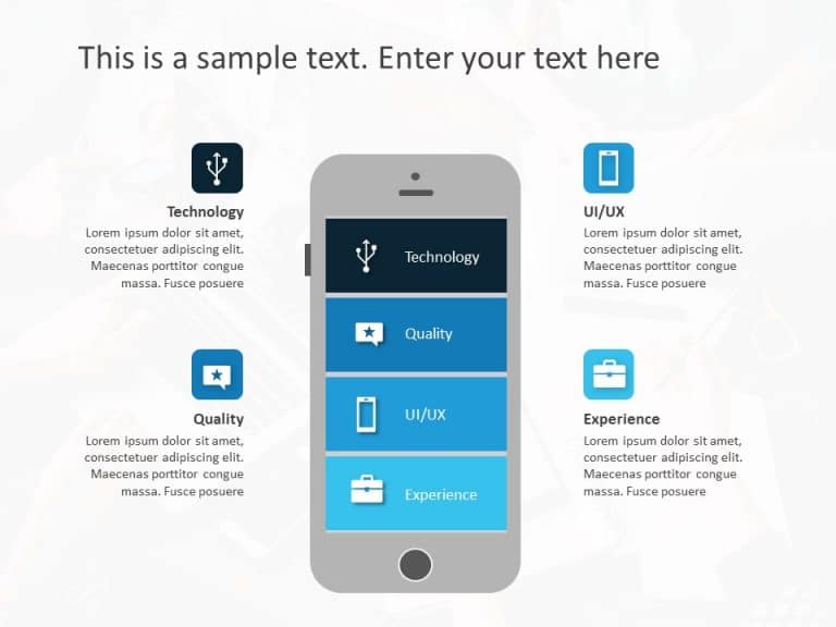 Mobile App Features PowerPoint Template