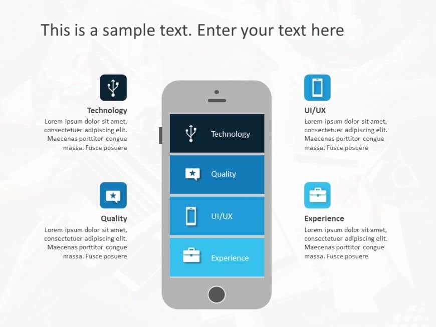 Mobile App Features PowerPoint Template