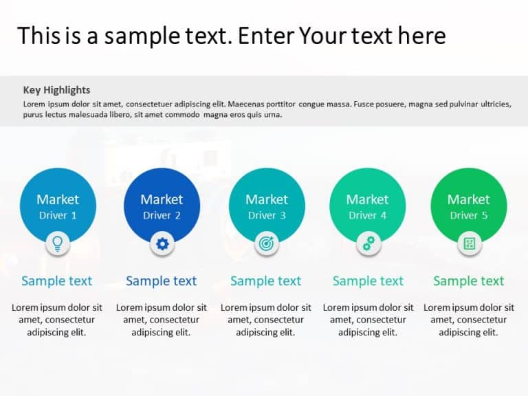 Key Market Trends 3 PowerPoint Template & Google Slides Theme