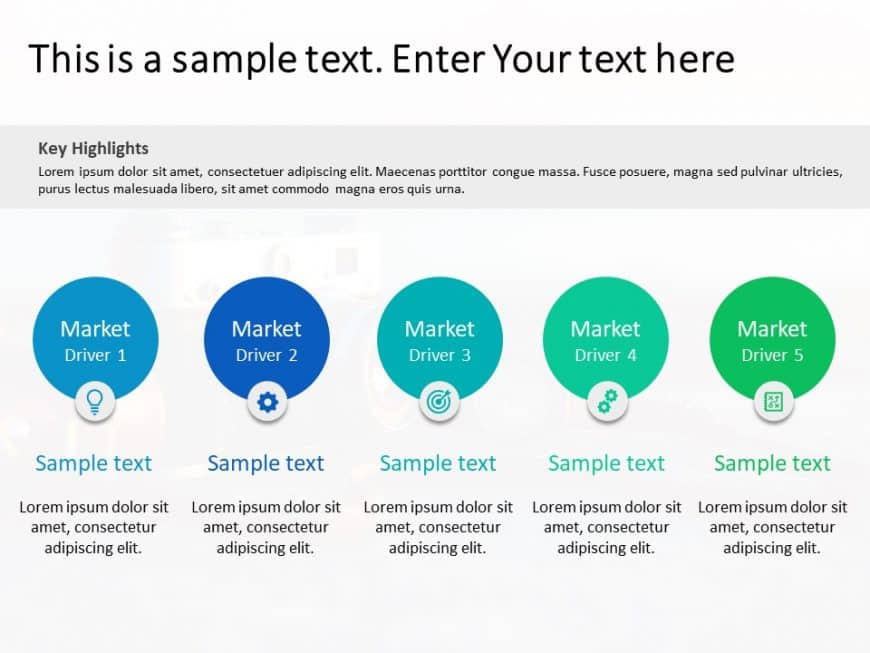 Key Market Trends 3 PowerPoint Template