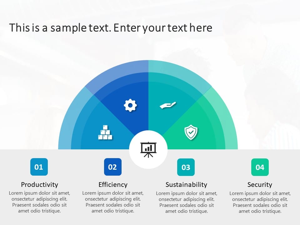 4 Steps Strategy Infographic PowerPoint Template