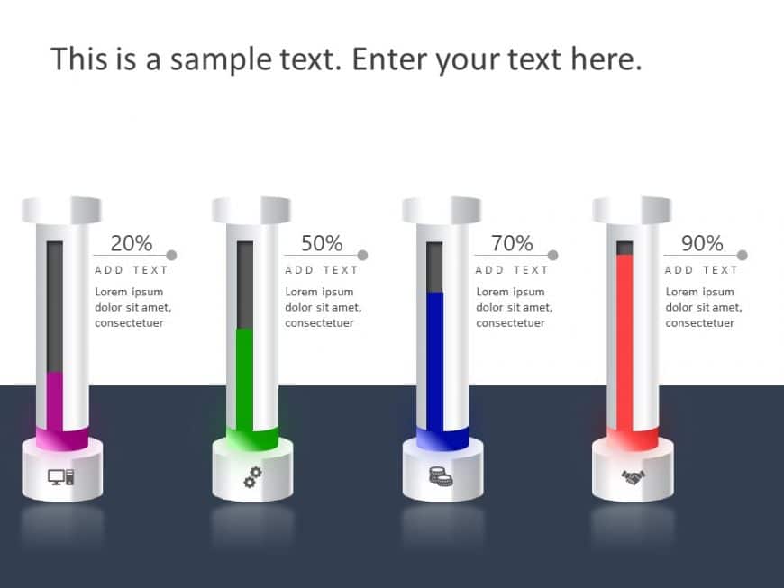 3D Bar Chart PowerPoint Template