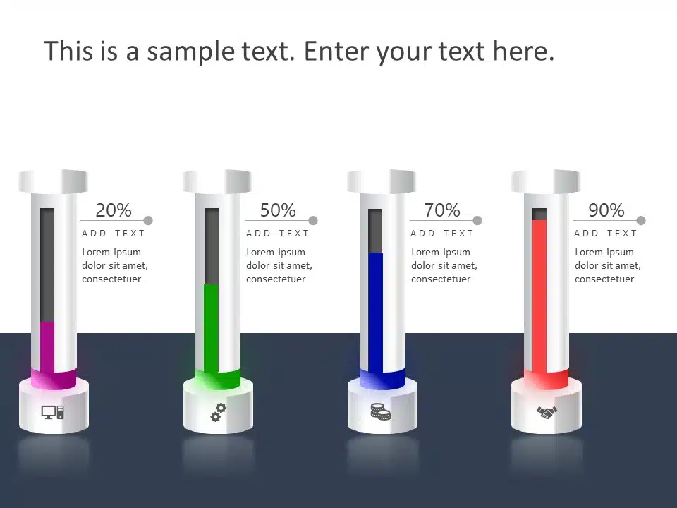 3D Bar Chart PowerPoint Template & Google Slides Theme