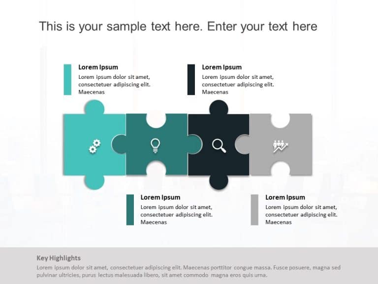 Puzzle Diagram 23 PowerPoint Template | SlideUpLift