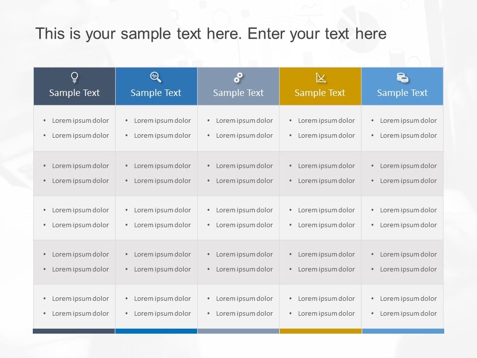 tabular form