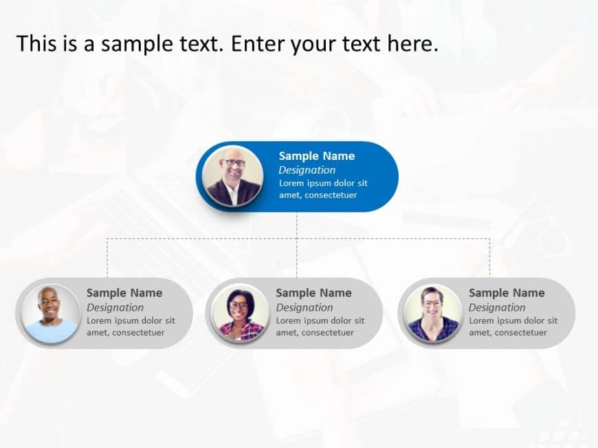 Org Chart 18 PowerPoint Template