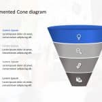 Segmented Cone diagram PowerPoint Template & Google Slides Theme