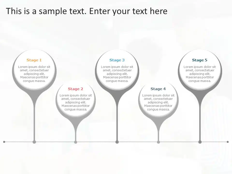 5 Project Stages PowerPoint Template & Google Slides Theme