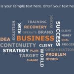 Business Wordcloud PowerPoint Template