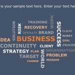 Business Wordcloud PowerPoint Template & Google Slides Theme