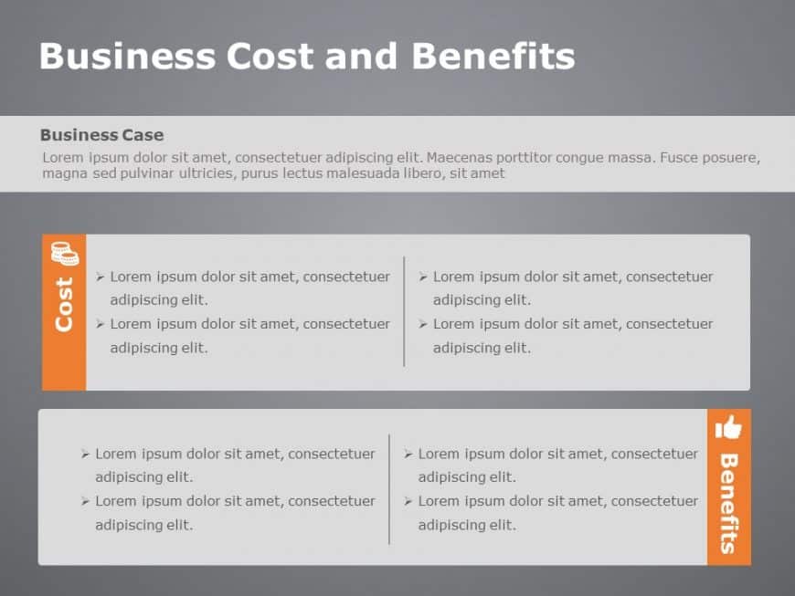 Cost and Benefits PowerPoint Template