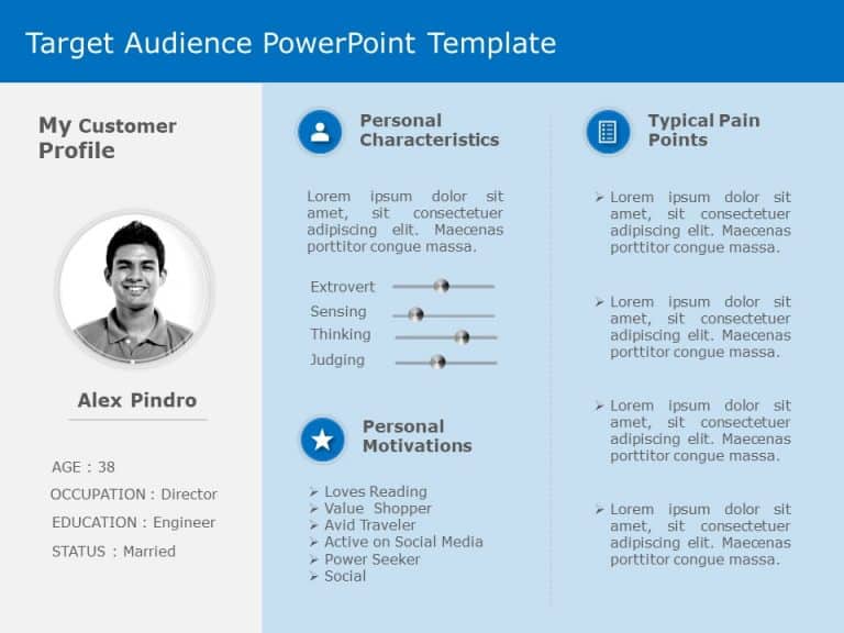 Target Audience Behaviour 2 PowerPoint Template & Google Slides Theme