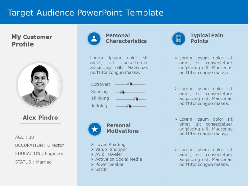 Target Audience Behaviour 2 PowerPoint Template
