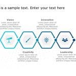 4 Steps Hexagon PowerPoint Template & Google Slides Theme