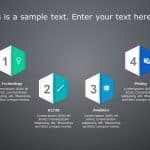 4 Steps Circular Product Features PowerPoint Template