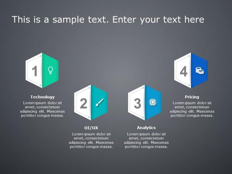 4 Steps Product Features 1 PowerPoint Template