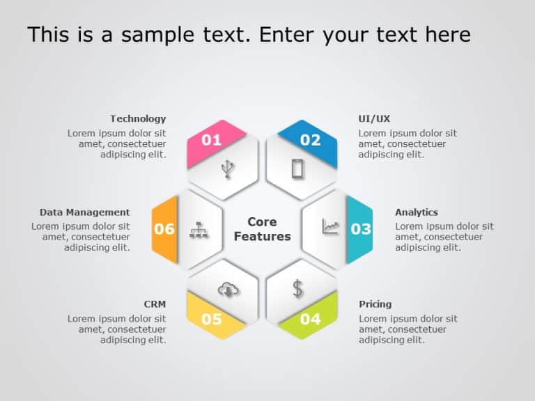 Hexagon 10 PowerPoint Template & Google Slides Theme