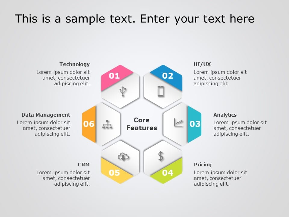 Hexagon 10 PowerPoint Template